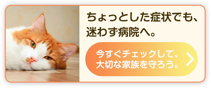 ちょっとした症状でも、迷わず病院へ。