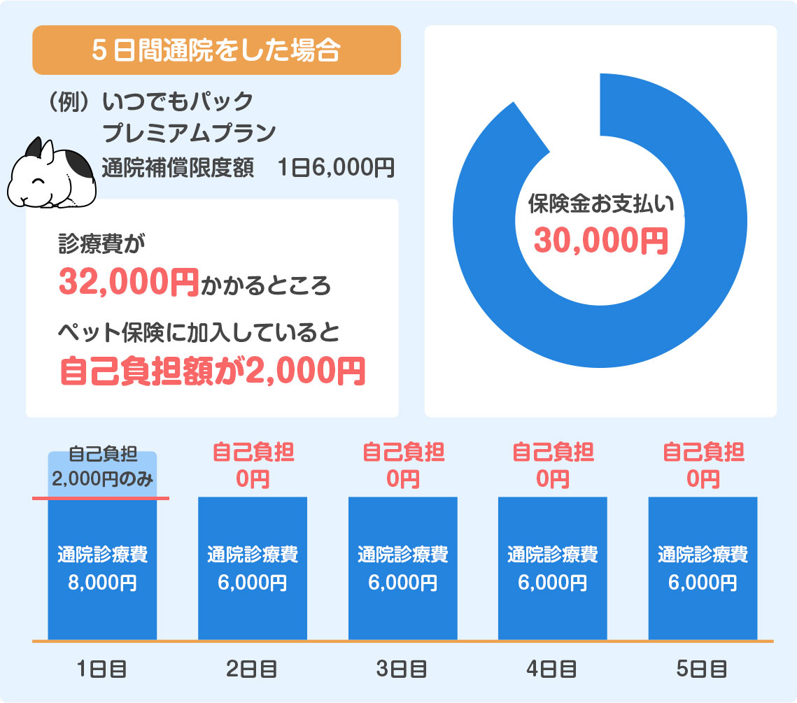 5日間入院をした場合の保険料（オレンジプランⅡ）